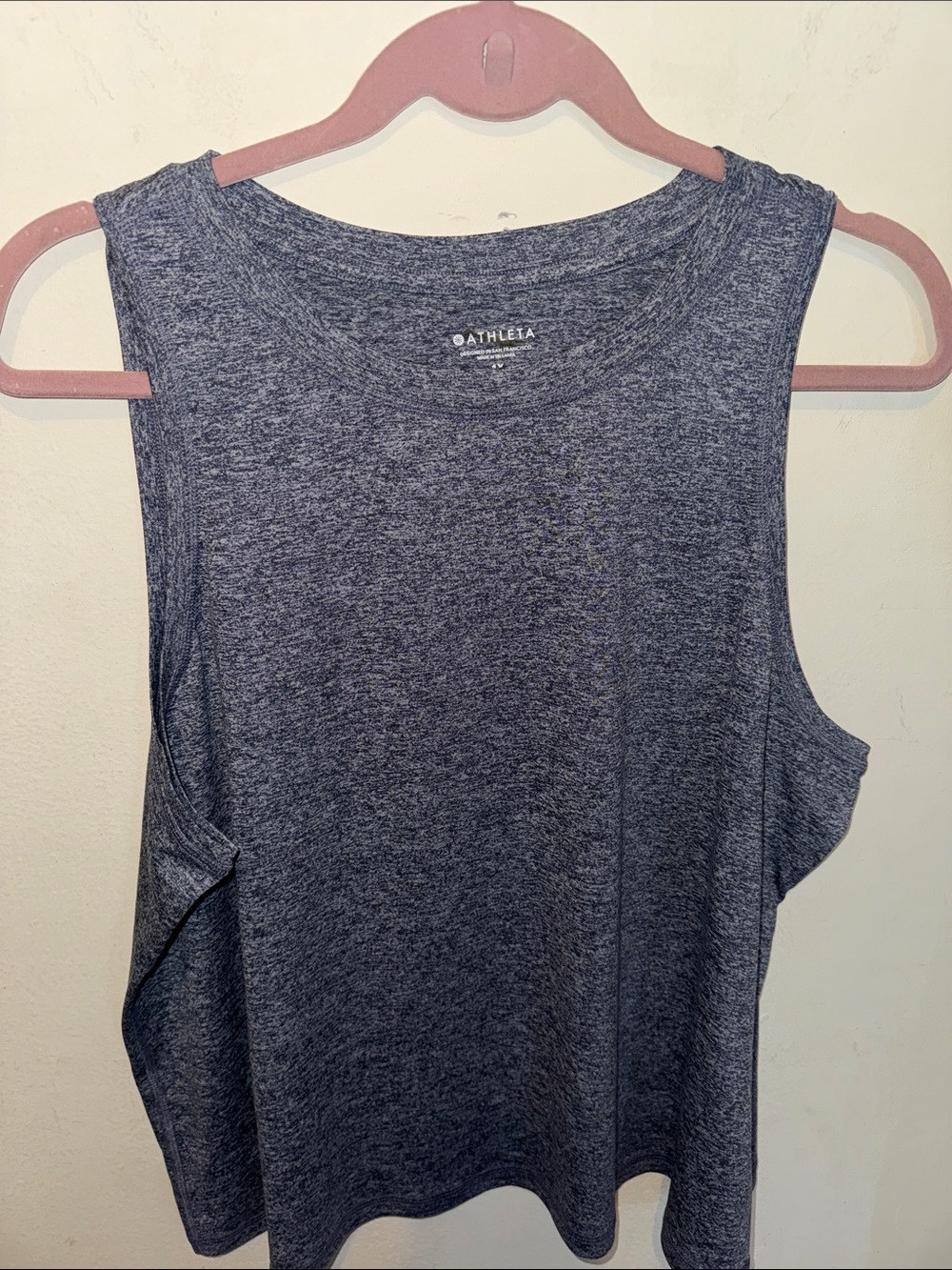 Athleta Marled Heather Gray Tank Top - 1X